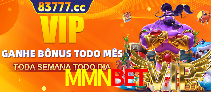 Banner promocional do MMNBET oferecendo 100% de recompensas adicionais contínuas para quem fizer o login diário (Daily sign-in), com um mascote de coelho.